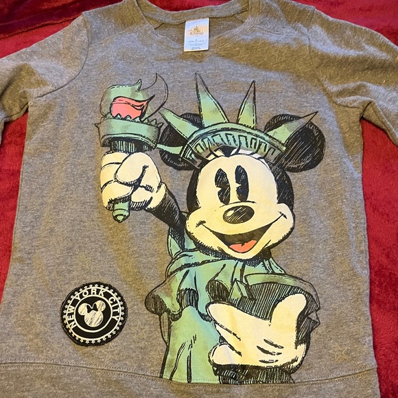Mickey Mouse sweatshirt, from the Disney Store.